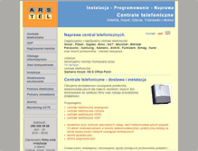 Tablet Screenshot of centrale.arstel.pl