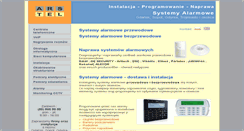 Desktop Screenshot of alarmy.arstel.pl