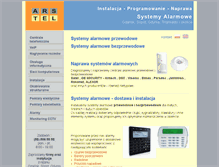 Tablet Screenshot of alarmy.arstel.pl